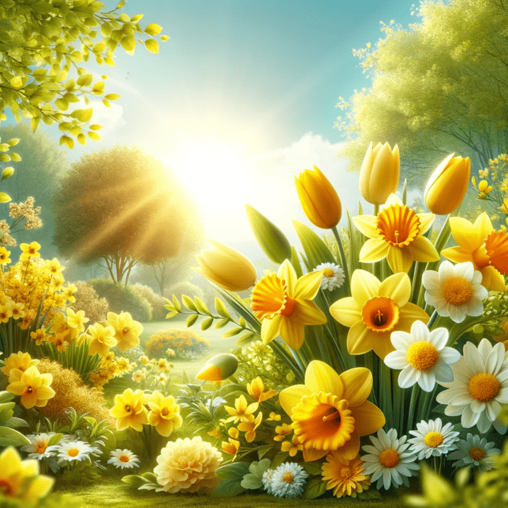 Regalar flores amarillas el 21 de marzo celebra la primavera. Esta tradición simboliza renovación, alegría y optimismo, destacando flores como narcisos, tulipanes y margaritas en un ambiente de renacimiento.